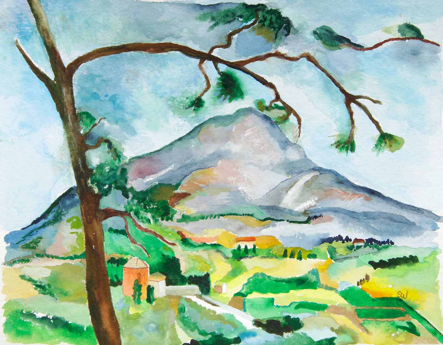 Mount St. Victoire, After Cézanne